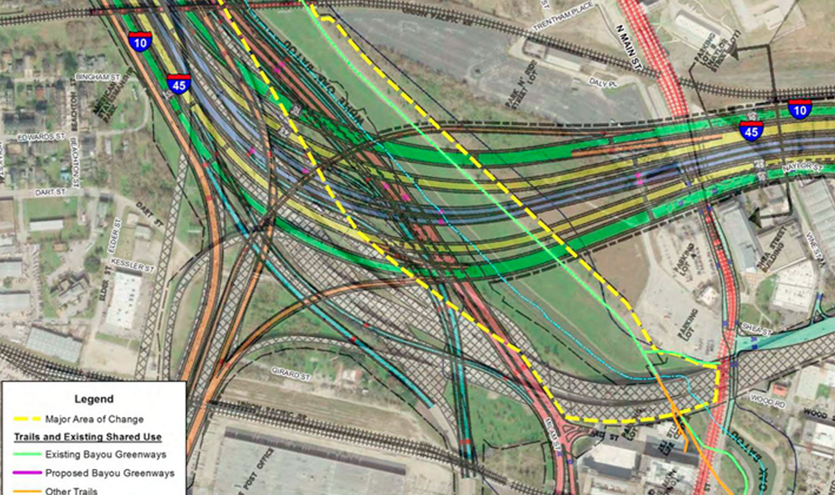 White Oak Bayou Greenway TxDOT plan